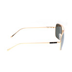 Teewah Polarized Sunglasses // Gold Frame + Silver Lens