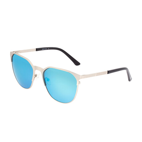 Corindi Polarized Sunglasses // Silver Frame + Celeste Lens
