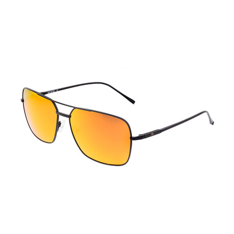 Teewah Polarized Sunglasses // Black Frame + Red-Yellow Lens