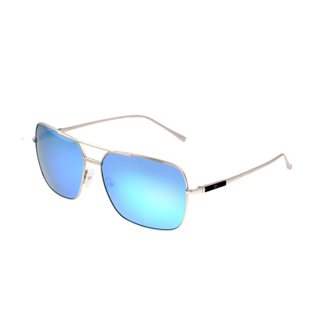 Teewah Polarized Sunglasses // Silver Frame + Celeste Lens