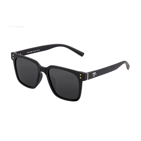 Capri Polarized Sunglasses // Black Frame + Black Lens