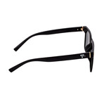 Capri Polarized Sunglasses // Black Frame + Red/Yellow Lens