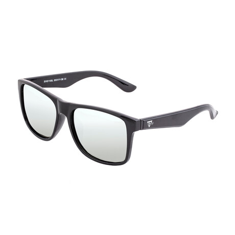 Solaro Polarized Sunglasses // Black Frame + Silver Lens