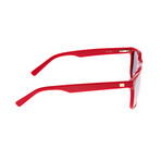 Morea Polarized Sunglasses // Red Frame + Gold Lens