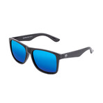 Solaro Polarized Sunglasses // Black Frame + Blue Lens