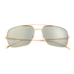 Teewah Polarized Sunglasses // Gold Frame + Silver Lens
