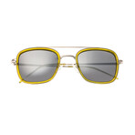 Orient Polarized Sunglasses // Green Frame + Silver Lens