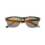Wajpio Polarized Sunglasses // Blue Tortoise Frame + Bronze Lens