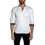 Caden Long Sleeve Button Up Shirt // White (M)