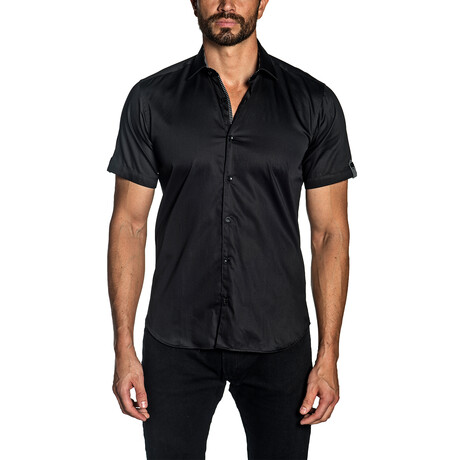 Anthony Long Sleeve Button Up Shirt // Black (M)