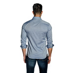 Carter Long Sleeve Button Up Shirt // Oxford Blue (2XL)