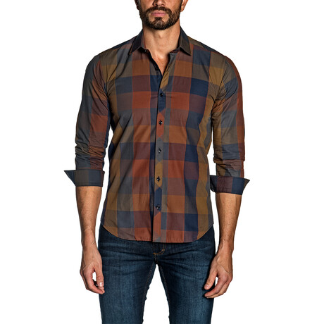 Andrew Button-Up Shirt // Brown (S)