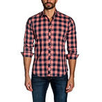 Charles Button-Up Shirt // Black + Red (2XL)