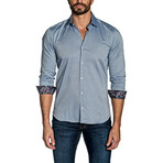 Carter Long Sleeve Button Up Shirt // Oxford Blue (2XL)