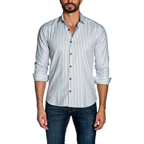 David Button-Up Shirt // White (S)