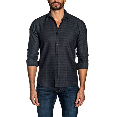 Chance Button-Up Shirt // Navy + Black (S)