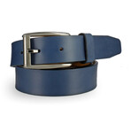 Romeo Leather Belt // Navy (44)
