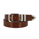 Andre Leather Belt // Tan (40)