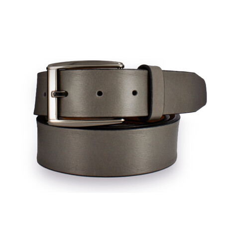 Romeo Leather Belt // Gray (36)