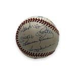 500 Homerun Club Members // Signed Baseball // Mickey Mantle, Hank Aaron, Willie Mays, Ted Williams, Ernie Banks, Frank Robinson, Eddie Mathews, Reggie Jackson, Harmon Killebrew, Mike Schmidt, Willie McCovey