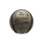 500 Homerun Club Members // Signed Baseball // Mickey Mantle, Hank Aaron, Willie Mays, Ted Williams, Ernie Banks, Frank Robinson, Eddie Mathews, Reggie Jackson, Harmon Killebrew, Mike Schmidt, Willie McCovey