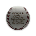 Pedro Martinez // Boston Red Sox // Signed Engraved Baseball // Limited Edition #1/100