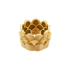 Une Ile D'or 18k Yellow Gold + Diamond Ring // New (Ring Size: 3.75)