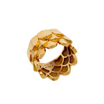 Une Ile D'or 18k Yellow Gold + Diamond Ring // New (Ring Size: 3.75)