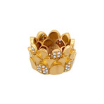 Une Ile D'or 18k Yellow Gold + Diamond Ring // Ring Size: 5.75 // New