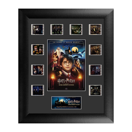 Harry Potter 1 //  20th Anniversary // Back-Lit Framed FilmCells Wall Art Display
