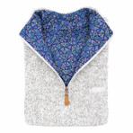 1/4 Zip Reversible Sherpa Fleece // Silver + Viral (Small)