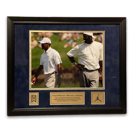 Tiger Woods & Michael Jordan // Framed + Unsigned Photograph Ver. 2