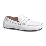 Ritchie Penny Loafer // White (US: 7.5)