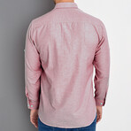 Louis Button Up Shirt // Burgundy (Medium)