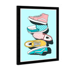 Pastel Skater Shoes (Black Frame)