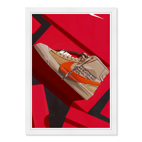 Red Boxes Shoe Dream (Black Frame)