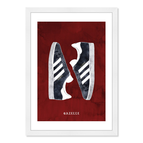 Striped Sneakers (Black Frame)