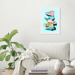 Pastel Skater Shoes (Black Frame)