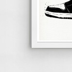 Sneaker Head Drawing I (Black Frame)