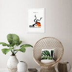 Sneaker Head Drawing I (Black Frame)