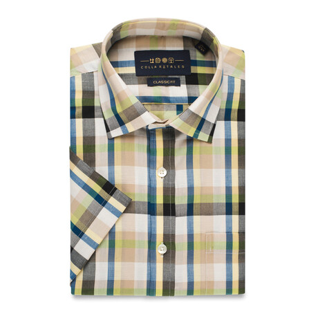 Checkered Button-Up Shirt // Multicolor (S)
