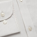 Striped Pocket Button-Up Shirt // Dark Gray + White (M)