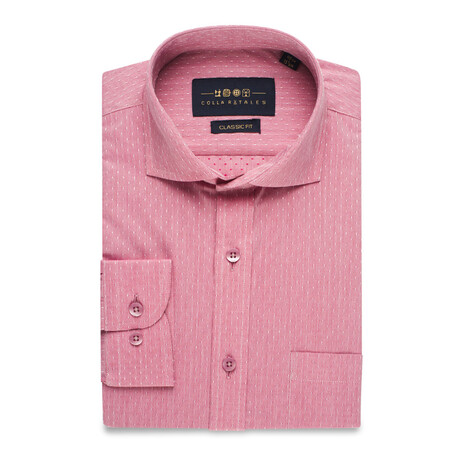 Extreme Cutaway Button-Up Shirt // Salmon (S)