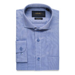 Extreme Cutaway Button-Up Shirt // Blue (S)
