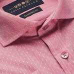 Extreme Cutaway Button-Up Shirt // Salmon (L)