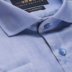 Extreme Cutaway Button-Up Shirt // Blue (S)