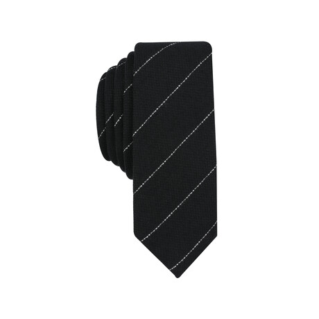 Novo Stripe Tie // Black