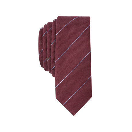 Novo Stripe Tie // Burgundy