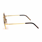 Unisex ME115S Sunglasses // Gold + Brown