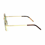 Unisex ME115S Sunglasses // Gold + Green